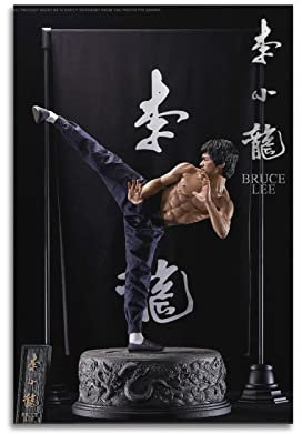 Bruce Lee BlitzwayLeinwand-Poster, dekoratives Gemälde, Leinwand, Wandposter und Kunstbild, modernes Familien-Schlafzimmer, Dekoration, Poster, 30 x 45 cm