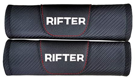 LICOME 2 Stück Gurtpolster Auto für Peugeot Rifter, Sicherheitsgurt Schulterschutz Abdeckung, Abnehmbar Gurtschoner Multifunktional Interieur Styling Zubehör,A White