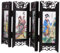 Holibanna Écran Pliant Chinois Résine Décoration Antique avec Motif des Quatre Paravent Diviseur pour Maison et Fête