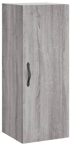 vidaXL Wandschrank Grau Sonoma 34,5x34x90 cm Holzwerkstoff