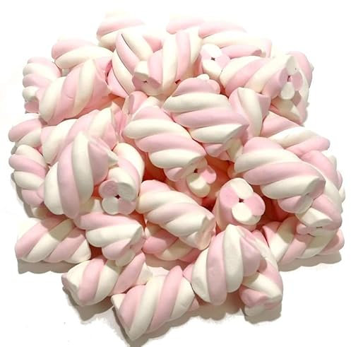 CandyFrizz Selection – Marshmallow Treccia Bianco Rosa – 1 kg – Senza Glutine