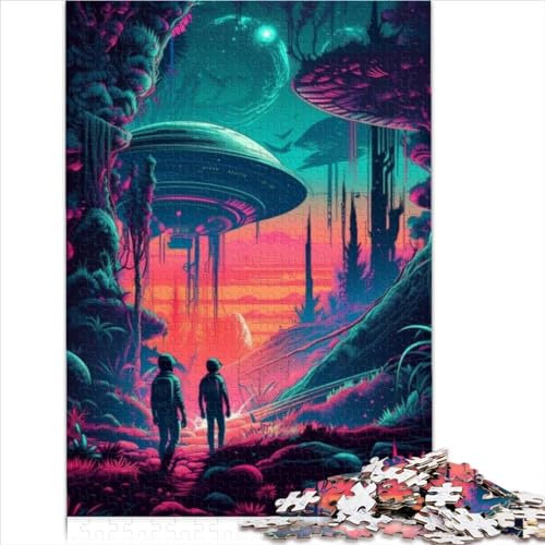 Lustige Puzzles Entdecken Sie UFOs 1000 Teile Puzzle Familienpuzzles für Kinder Gutes Geschenk für Erwachsene Kinder 1000 Teile (26 x 38 cm)