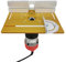 Gecheer Lot de 3 tables de fraisage pour défonceuse en alliage d'aluminium, fraisage à bois, planche à rabat, machine à découper, outil de gravure