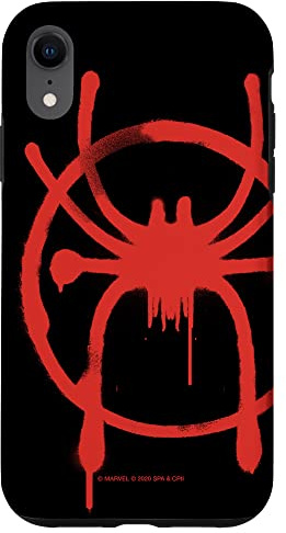 Marvel Spider-Man in die Spider-Verse-Ikone von Miles Morales Hülle für iPhone XR
