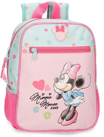 Disney Joumma Bags, Minnie Imagine, Schulrucksack, Kinderrucksack, aus Polyester, breite verstellbare Schulterriemen, oberer Griff Zum Aufhängen., Rosa, Zaino prescolare