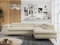 MKS MEBLE Ecksofa Sofa Beige, Wohnlandschaft L-Form mit Schlaffunktion und Bettkasten, Schlafsofa mit Bettkasten, Sofa mit Einstellbare Kopfstützen, Peter L - Beige Boucle - Rechts Beige