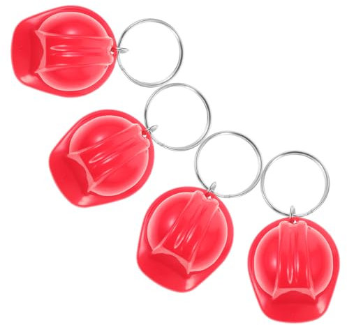 CAXUSD 4stücke Helm Form Schlüsselanhänger Aus Kunststoff Und Zinklegierung Langlebig Für Langzeitgebrauch Als Schlüsselanhänger Oder Gepäckanhänger Hübsch Und Kreativ Für Geburtstagsgesc