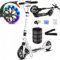 Cityroller mit 200mm LED Big Wheel Scooter Leuchträdern & Tragegurt Höhenverstellbar Klappbar Kickscooter für Jungen und Mädchenab C