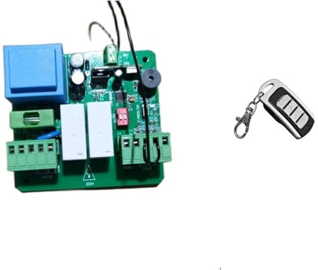 Kit de système de sécurité matériel pour ouvre-porte Tableau de commande de volet roulant 220V 433MHz, télécommande, vitesse du moteur Nc réglable(PCB 2 remote)