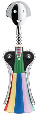 Alessi Anna G. Parade AM01A 5, Design Corkscrew, in AlkiPaper and Chromed Zamak, Multicolored