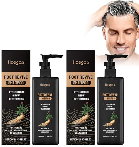 Root Activating Shampoo 2 Stück,Für Männer Und Frauen Geeignet,Wurzel Aktivierendes Shampoo Geeignet Für Die Verbesserung Von Volumen, Stärke Und Textur Des Haares