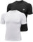 MEETYOO Kompressionsshirt Herren, Funktionsshirt kurz/Langarm Fitnessshirt Männer Sportshirt Atmungsaktiv Laufshirt für Laufen Jogging Sport Turnhalle