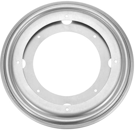 sourcing map 8 Inch Rotating Bearing Plate, Swivel Plate Stand Lazy Susan Hardware Round Turntable Base Tray for Table Serving Tray Revolving Shelve, Silver