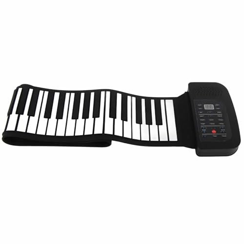 Rollen Sie Tastatur Klavier, Tragbares Keyboard Klavierfaltbares Klavier Silicon 88 Tasten Roll Up Piano Keyboards Hand Roll Piano Bildung mit Touch Control Panel für Anfänger Lernen (88 Schlüssel