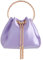 LeahWard Satin Chain Shoulder Bag for Women, Ring Handle Satin Clutch Bags, Clutch Bag For Women, Prom Party Bag, (Lilac)