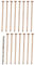 Daaxing Lot de 15 clous tueurs d'arbre en cuivre de 10,2 cm avec foret, pour enlever les souches et les racines