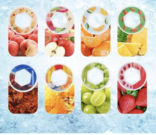 8 stücke Obst Duft Pods Luft Duft Obst Geschmack 0 Zucker Up Kunststoff Wasser Trinken Flasche Flawour