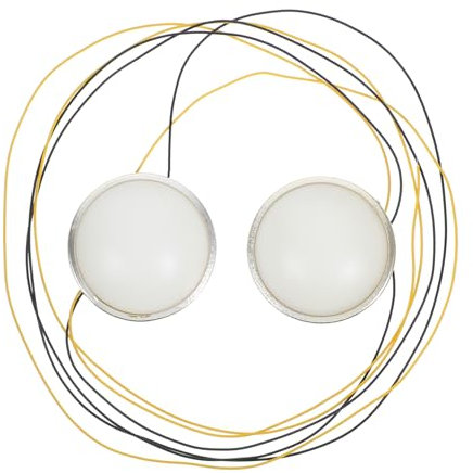 Yardwe 2stücke Miniatur-led-deckenleuchten Für Puppenhaus Runde Lampen Modellbau-beleuchtung Kleine Heimdekoration Puppenhauslichter Miniaturlampen