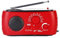 Solar Kurbelradio 15.3x7.5x5cm | Outdoor Radio Mit AM FM SW UKW Empfang Integrierter LED Taschenlampe Spritzwassergeschütztem ABS Gehäuse Für Camping Reisen Marineaktivitäten Notfälle Robustes