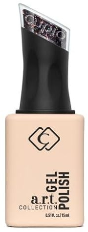 Cupio Gellack Collection ART Interstellar 15 ml – Semipermanenter UV/LED Gel Lack mit multicolor Glitzer, tiefdunkler Galaxie-Effekt, hohe Deckkraft, Profiqualität für Studio & Zuhause