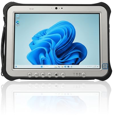 Refurbished Toughpad FZ-G1 MK5, i5-7300U, 8GB RAM, 10.1 WUXGA Touchscreen & Digitizer, Win11 Pro, 4G LTE, RJ45, IP65 (512, GB) 800 Nits Daylight Readable. Extended Battery Upgrade