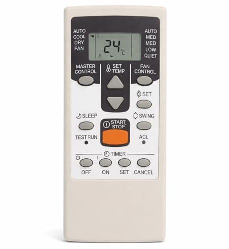 Mando Universal Aire Acondicionado Fujitsu Remote Control Replacement | Compatible with AR-RCD1C AR-RCD1E AR-RCE1C Infrared Control Without Programming Easy to Use