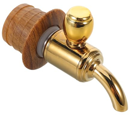 Oktoberfest Feier Zapfhahn Holzfass Gold Wiederverwendbar mit Holzstopfen