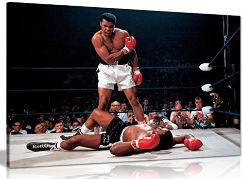 Muhammad Ali Boxing Sonny Liston Leinwanddruck, 61 x 40,6 cm