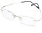 Rongchy Super Licht Titan Kurzsichtig Kurzsichtige Myopie Arbeitsbrille -3,50 Stärken Gold Farbe Männer Frauen Mode Randlose Kurzsichtig Brillen