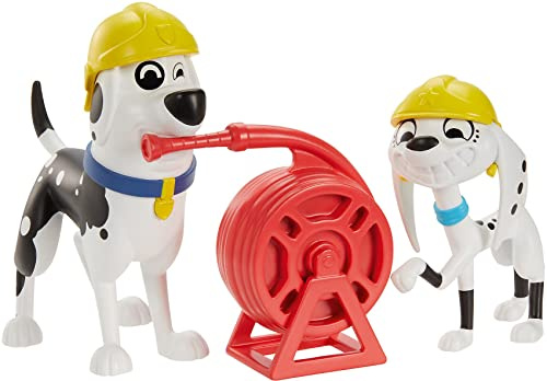 Mattel GBM38 - Disney Das Haus der 101 Dalmatiner Figuren, 2er-Pack Feuerwehreinsatz, Mehrfarbig