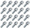 20x Radschrauben M12x1,5 SW17 Kugel 30mm Radbolzen Längenauswahl