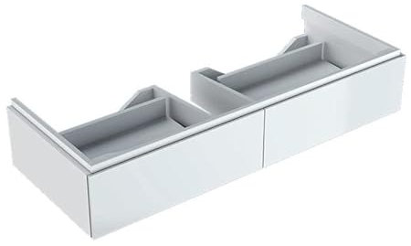 Geberit Xeno 2 Waschtischunterschrank, 1174x220x462mm, 2 Schubladen, 500.517.01.1, Farbe: weiß/lackiert hochglänzend