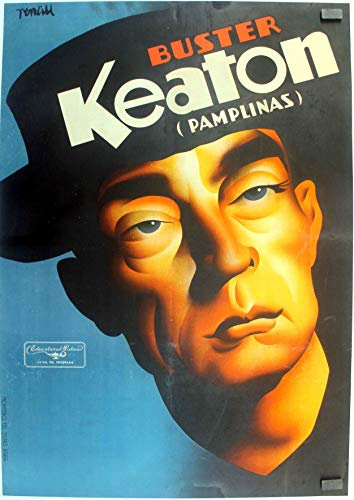 Buster Keaton Pamplinas Poster, Reproduktion/Format 50 x 70 cm, Papier 300 gr-Verkauf, digitale Datei HD möglich