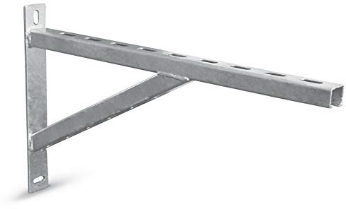 Kolor Schienenkonsole Wandträger Schwerlastwinkel Auslegerkonsole Schwerlastträger Winkelträger , Regalträger aus verzinkter Stahl , Wandmontage , Träger 400 - 900 mm (600 mm)