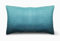 FAB HAB Indoor/Outdoor Kissen - Lendenkissen - recyceltes Polyester – beidseitig Bedruckt, fleckenresistent, maschinenwaschbar - Ombre - Terrasse, Wohnzimmer – Big Sur Petrol (35 x 60)
