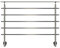 DOLLE Brüstungsgeländer Set aus Aluminium seitliche Montage Tropfenform 150 cm