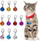 LAMXD 10 campane per collare per cani e gatti, campanelle colorate con fibbie, accessori per collari per gatti, feste fai da te