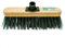 Set of 2-12 Broom Head - Wooden, Hard, Yard, Garden Sweeping, Cleaning Brush, Bristle, Stiff, Green | Strong & Robust | Emergency Replacement - 12 Inch, 2 Pieces