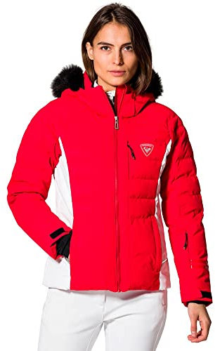 Rossignol Damen Skijacke Winterjacke Rapide Jacket, Farbe:Rot, Artikel:-110 red/White, Größe:S