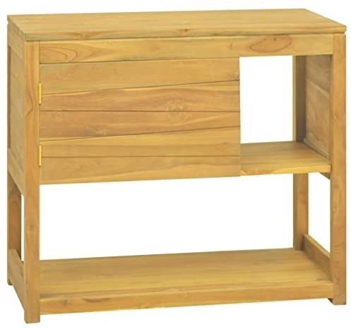 vidaXL Badschrank 85x40x75 cm Massivholz Teak