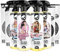 Nuke Guys Car Scents - Auto Duft Spray - Dufte Vierer Set - 4 x 500ml Autoparfüm - 1x Sweet Geisha, 1x Bubblegum, 1x Morgenständchen, 1x Flores Scent - Lufterfrischer, Autoduft + Anhänger