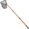 Fiblink Fischkescher, zusammenklappbar, Aluminium, mit ausziehbarem Teleskopstangengriff (orange-verlängerte Länge: 150-300 cm)