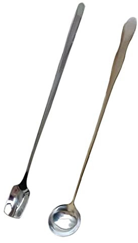 2 Stück lange Edelstahl-Kerzenwachs-Rührlöffel – unverzichtbares Werkzeug für die Kerzenherstellung