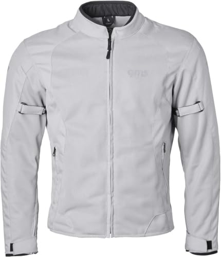 gms Fiftysix.7 Motorrad Textiljacke, white, M | Stretch-Einsätze