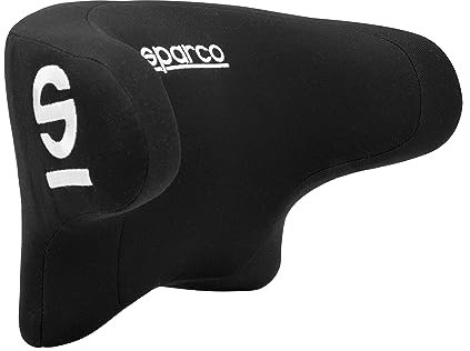 SPARCO Auto Nackenkissen Reisekissen Schwarz Ergonomische Schaum Kopfkissen