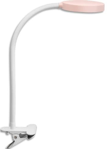 Flex LED Light Schreibtischlampe, Klemmleuchte, Stahl und ABS, Puderrosa