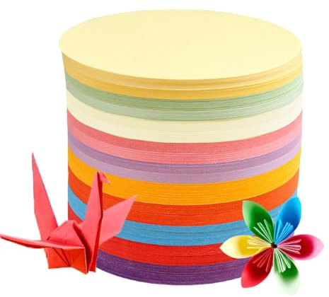 500 Stück Moderationskarten Runden Set - 15cm Moderationskarten Runden, metaplankarten 10 Farben, Karteikarten Lehrerbedarf Bunt für Präsentation Und Vortrag