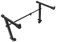 Jectse Adattatore di Estensione per Supporto Tastiera, Range di Regolazione 42‑75 Cm Supporto per Pianoforte Digitale Elettrico, Supporto Portatile per Tastiera Raddoppiato a 2 Livelli,