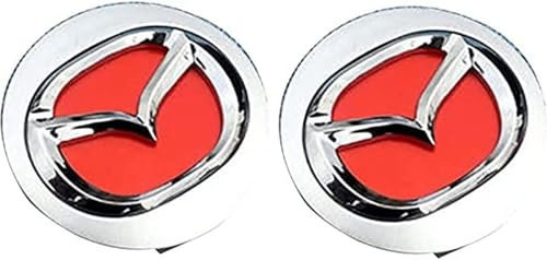 ZHSQXH 4 Stück Radnabenkappen Aufkleber für Mazda cx3 cx4 cx5 Ma 6 Atenza Ma 3 Axela 60mm Nabendeckel Felgendeckel Felgenkappen Wheel Caps Ersatz Autozubehör Verwendet