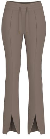 Guess Pantalon de survêtement en Daim Scuba pour Femme, Coquille de Noyer Multicolore, Taille XS